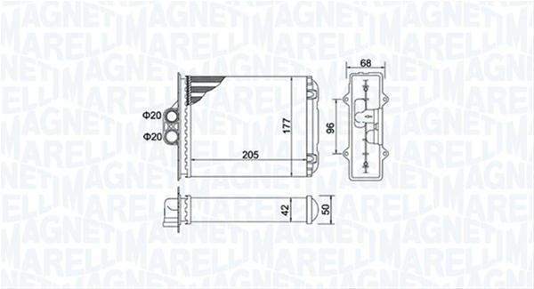 (BR482) CALORIFER SE25 MARELLI