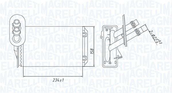 (BR492) CALORIFER SE25 MARELLI