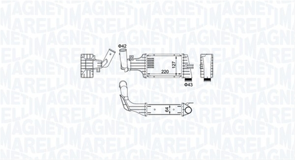 INTERCOOLER (MST416) MARELLI