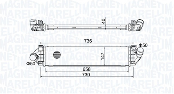 Imagine pentru produsul „INTERCOOLER (MST427) MARELLI"