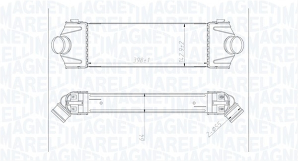 Imagine pentru produsul „INTERCOOLER (MST432) MARELLI"