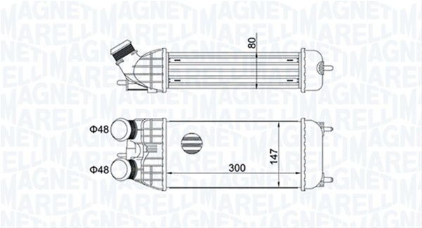 Imagine pentru produsul „INTERCOOLER (MST447) MARELLI"