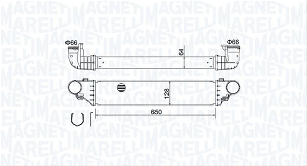 Imagine pentru produsul „INTERCOOLER (MST464) MARELLI"