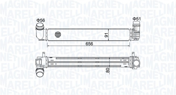 Imagine pentru produsul „INTERCOOLER (MST473) MARELLI"