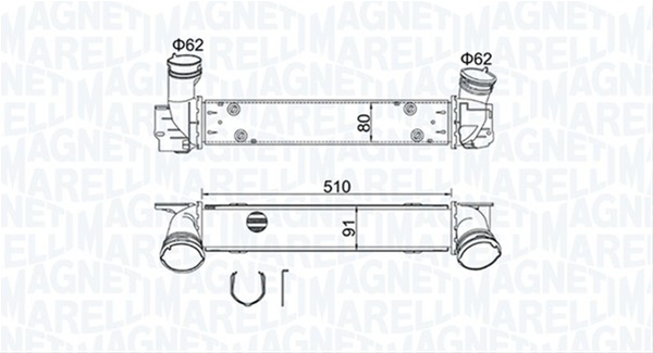 INTERCOOLER (MST488) MARELLI