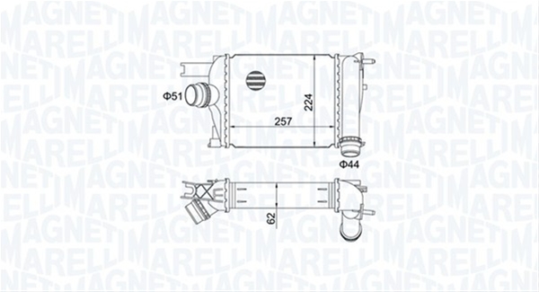 Imagine pentru produsul „INTERCOOLER (MST517) MARELLI"