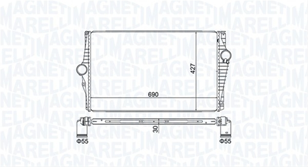 Imagine pentru produsul „INTERCOOLER (MST522) MARELLI"