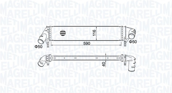 Imagine pentru produsul „INTERCOOLER (MST526) MARELLI"