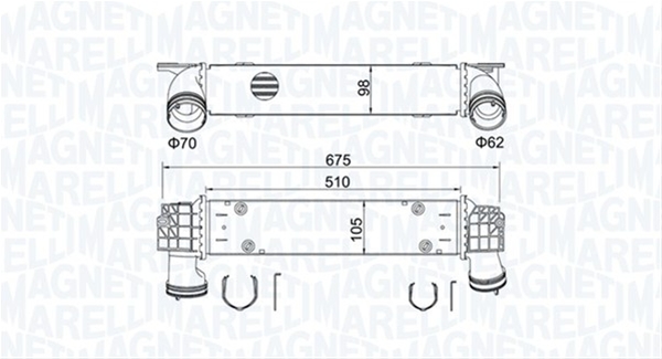 INTERCOOLER (MST546) MARELLI
