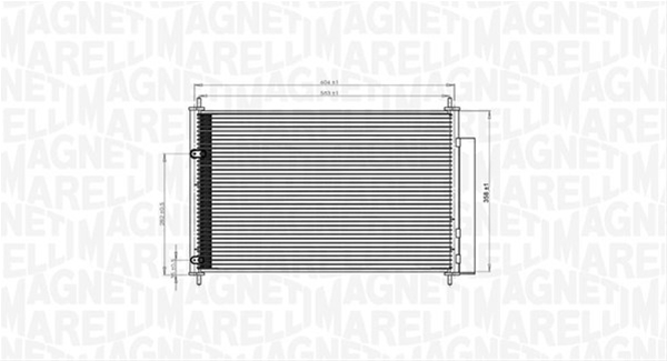 CONDENSATOR A/C (BC767) MARELLI SE25