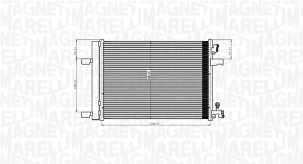 CONDENSATOR A/C (BC769) MARELLI SE25