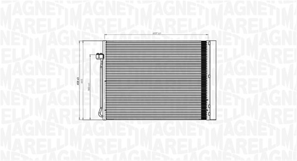 CONDENSATOR A/C (BC795) MARELLI SE25