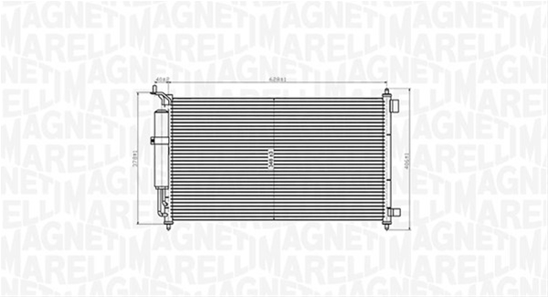CONDENSATOR A/C (BC829) MARELLI SE25