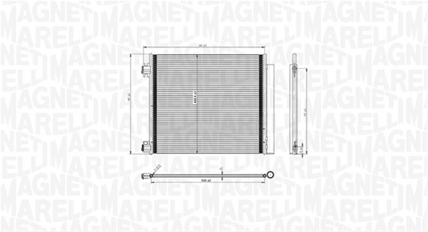 Imagine pentru produsul „CONDENSATOR A/C (BC832) MARELLI SE25"