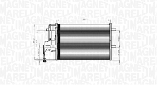 CONDENSATOR A/C (BC844) MARELLI SE25