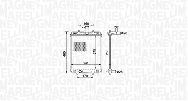 RADIATOR MOTOR (BM1515) MARELLI