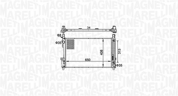 RADIATOR MOTOR (BM1517) MARELLI