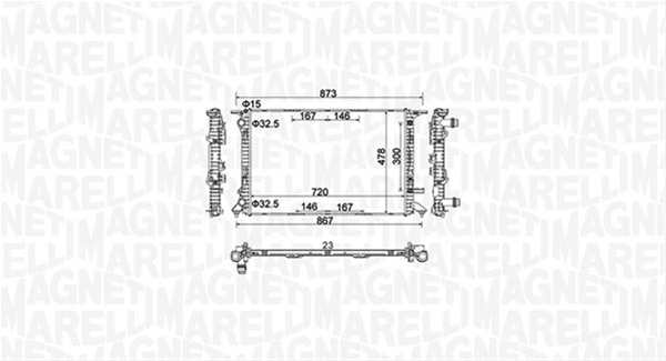 RADIATOR MOTOR (BM1521) MARELLI