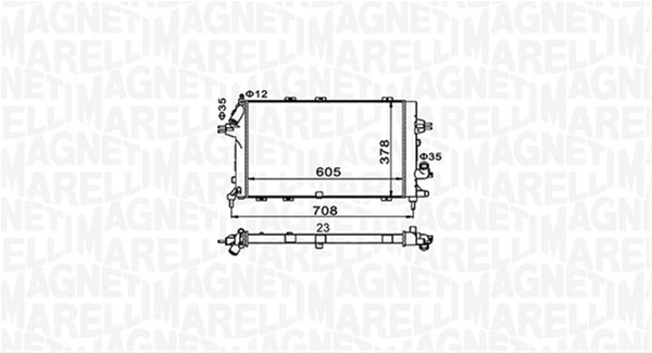 RADIATOR MOTOR (BM1534) MARELLI