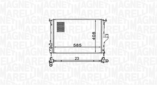 RADIATOR MOTOR (BM1609) MARELLI