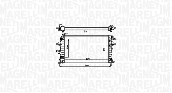 RADIATOR MOTOR (BM1617) MARELLI