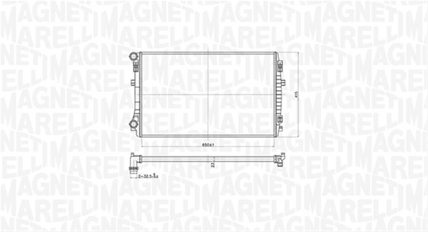 RADIATOR MOTOR (BM1734) MARELLI