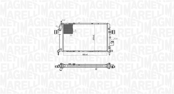 RADIATOR MOTOR (BM1767) MARELLI