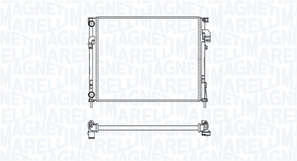 Imagine pentru produsul „RADIATOR MOTOR (BM1816) MARELLI"