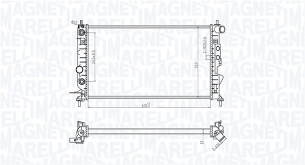 RADIATOR MOTOR (BM1903) MARELLI