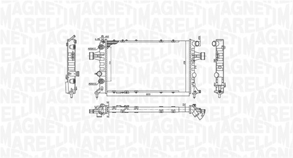 RADIATOR MOTOR (BM1946) MARELLI