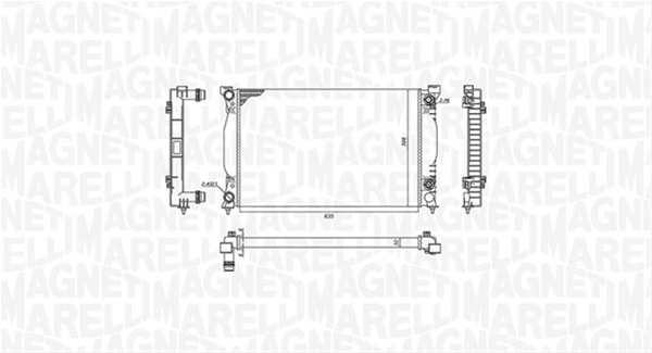 RADIATOR MOTOR (BM1966) MARELLI