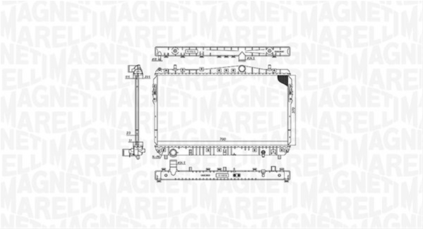 RADIATOR MOTOR (BM1976) MARELLI