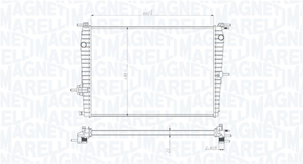 RADIATOR MOTOR (BM1993) MARELLI