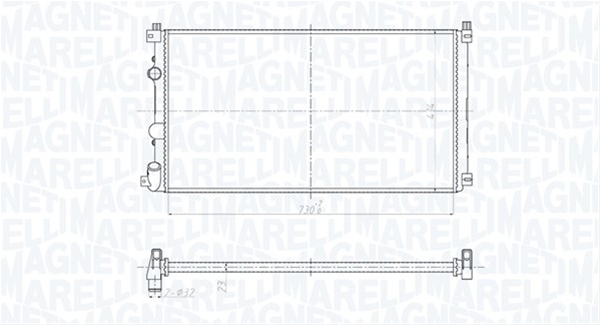 Imagine pentru produsul „RADIATOR MOTOR (BM2095) MARELLI"
