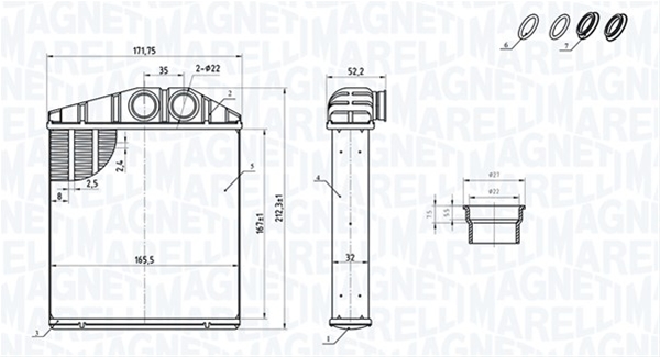 (BR419) CALORIFER SE25 MARELLI