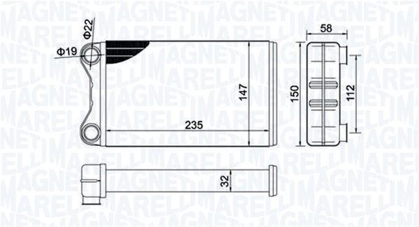 Imagine pentru produsul „(BR424) CALORIFER SE25 MARELLI"