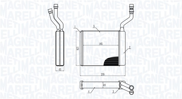 (BR425) CALORIFER SE25 MARELLI