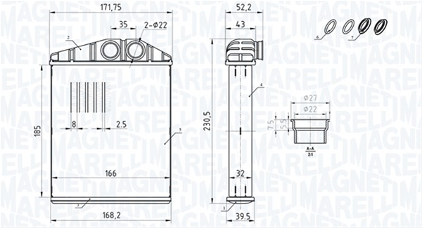 (BR426) CALORIFER MARELLI