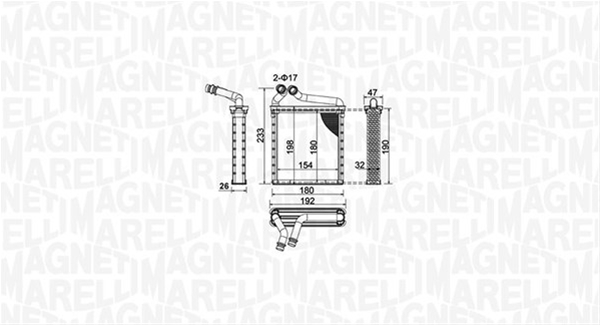 (BR442) CALORIFER SE25 MARELLI