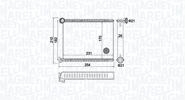 Imagine pentru produsul „(BR473) CALORIFER SE25 MARELLI"