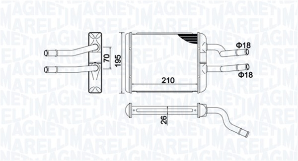 (BR500) CALORIFER SE25 MARELLI
