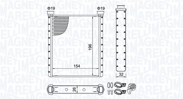 (BR509) CALORIFER SE25 MARELLI