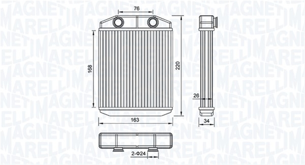 (BR516) CALORIFER SE25 MARELLI