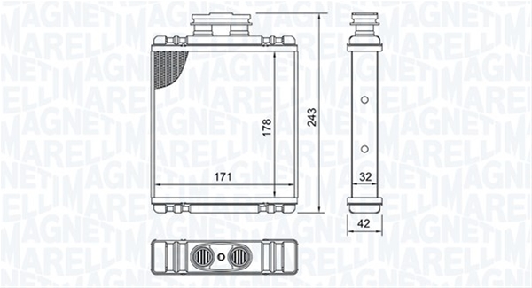 (BR517) CALORIFER SE25 MARELLI