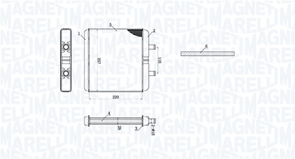 Imagine pentru produsul „(BR521) CALORIFER SE25 MARELLI"