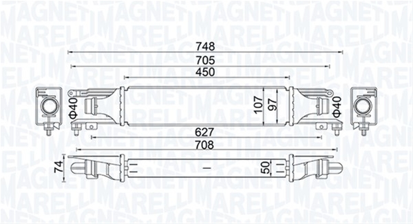 INTERCOOLER (MST413) MARELLI
