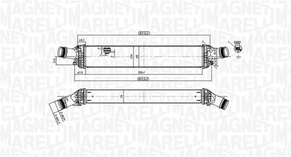 INTERCOOLER (MST443) MARELLI