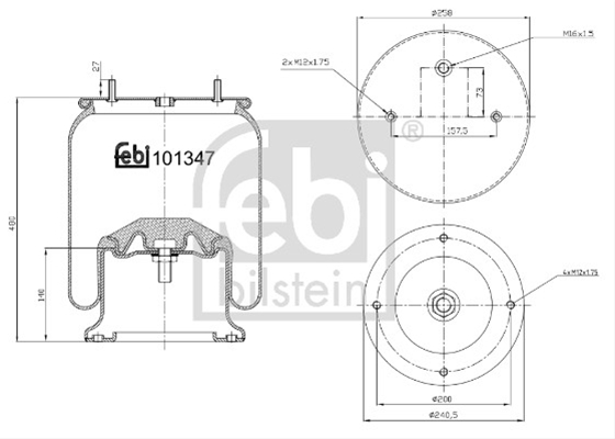 Imagine pentru produsul „BURDUF SUSPENSIE PNEUMATICA FEBI"
