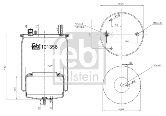 Imagine pentru produsul „BURDUF SUSPENSIE PNEUMATICA FEBI"