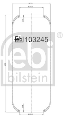 BURDUF SUSPENSIE PNEUMATICA FEBI